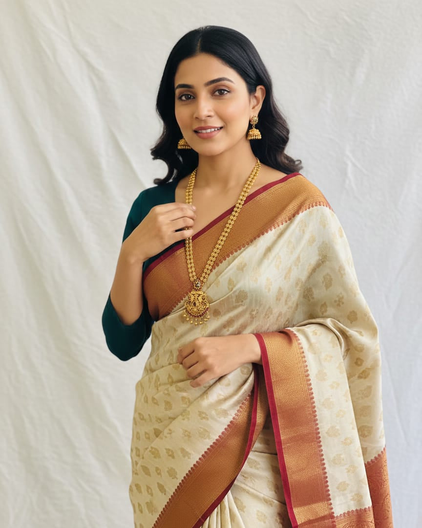 Temple-Style Peacock Pendant Necklace Set LN011