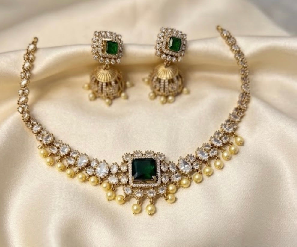 Colour Changable Victorian Necklace Set CLR002