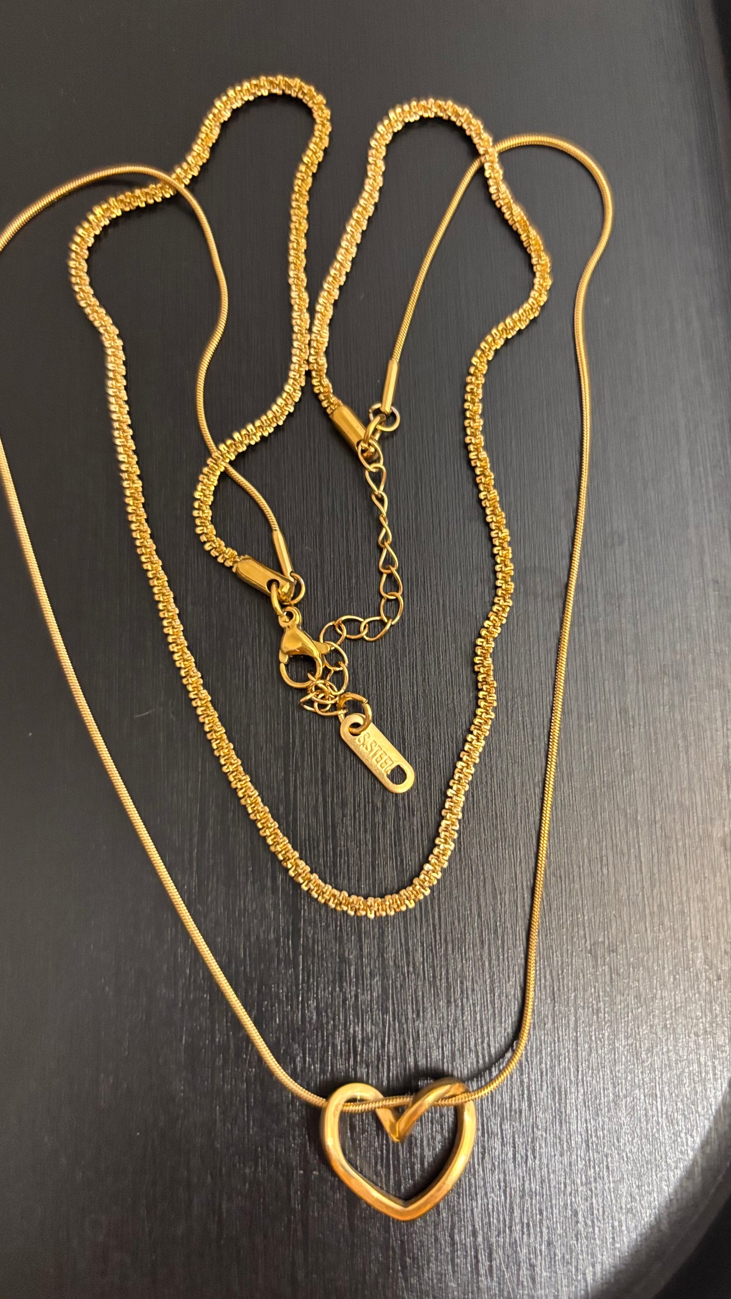 Two layer demifine 18K neck chain ANTNC011