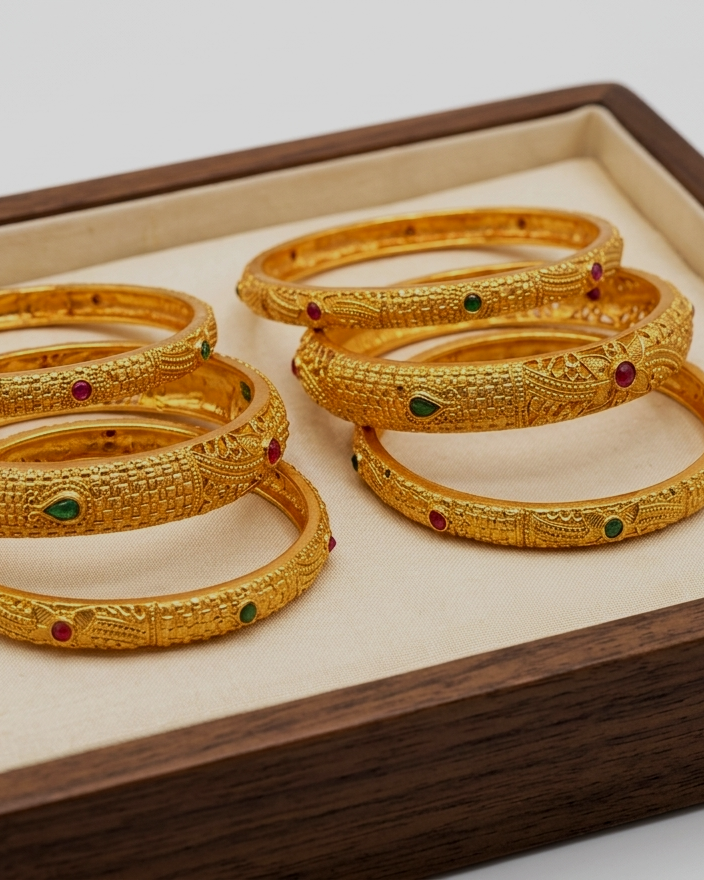 Designer Antique Bangle (6 piece Set) BNG24