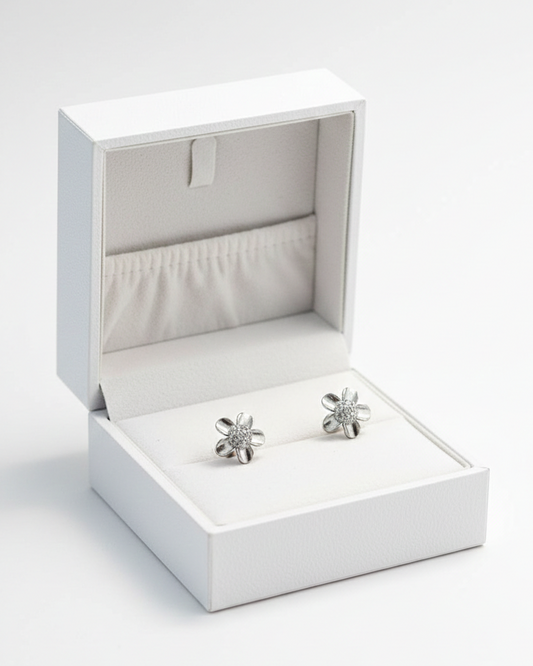 925 Silver Small Floral Studs 925/001