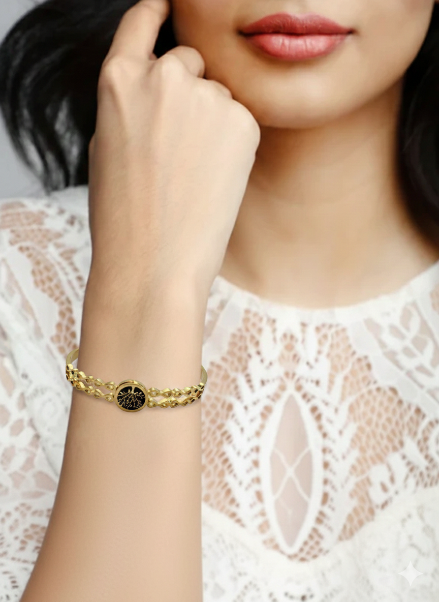Elegant Gold Tree of Life Bracelet BRC010