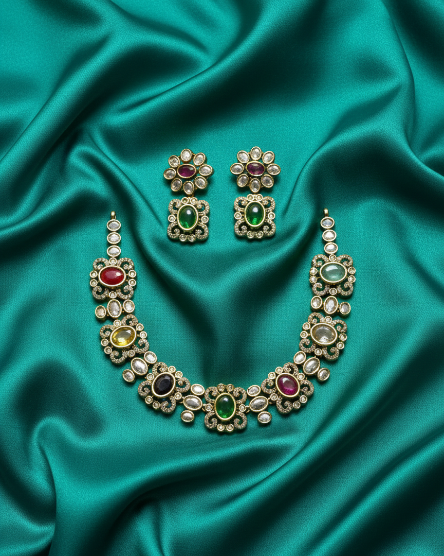 Navaratna Victorian Necklace VCT006