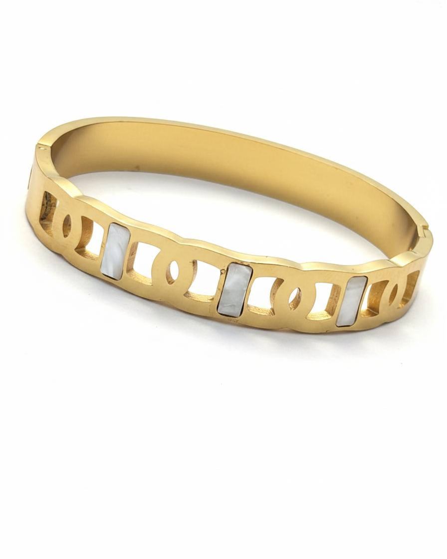 Contemporary Cutout Cuff Bracelet BRC006