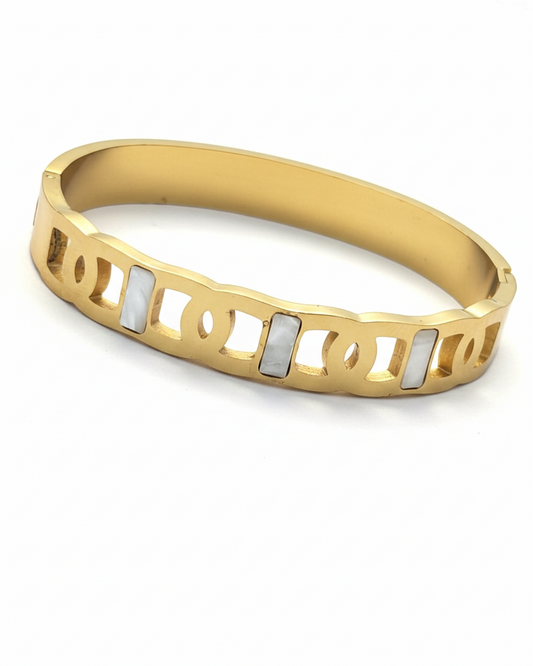Contemporary Cutout Cuff Bracelet BRC006