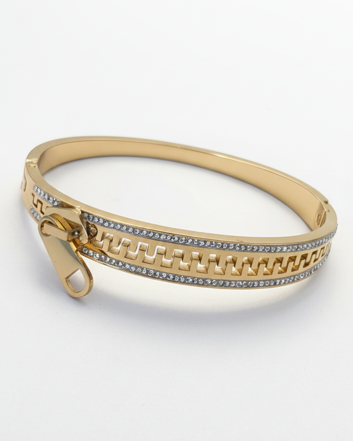 Modern Luxe Gold and Silver Pattern Bracelet BRC002