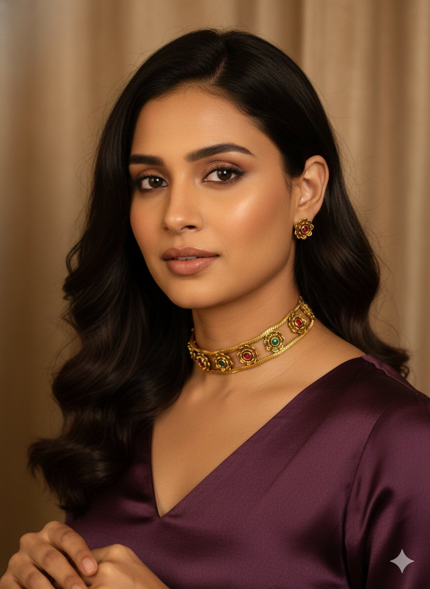 Floral Choker Set CH002