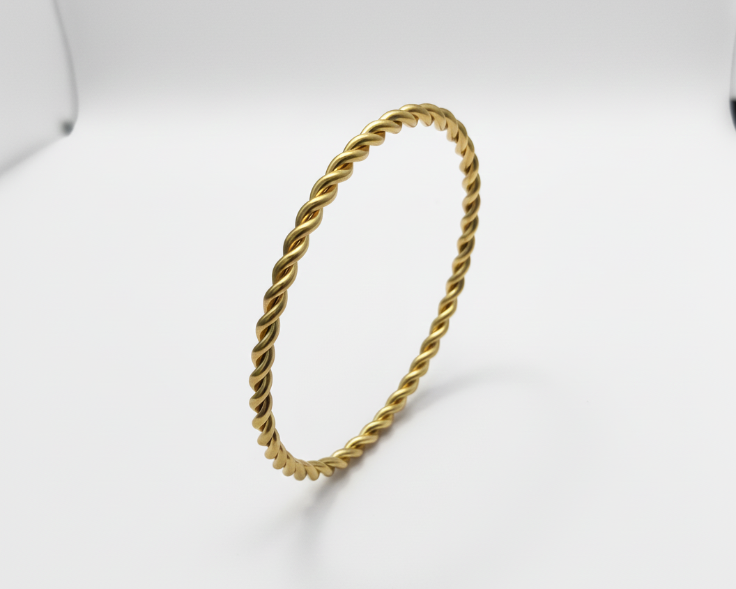 Classic Gold Rope Chain Bangle Bracelet BRC004