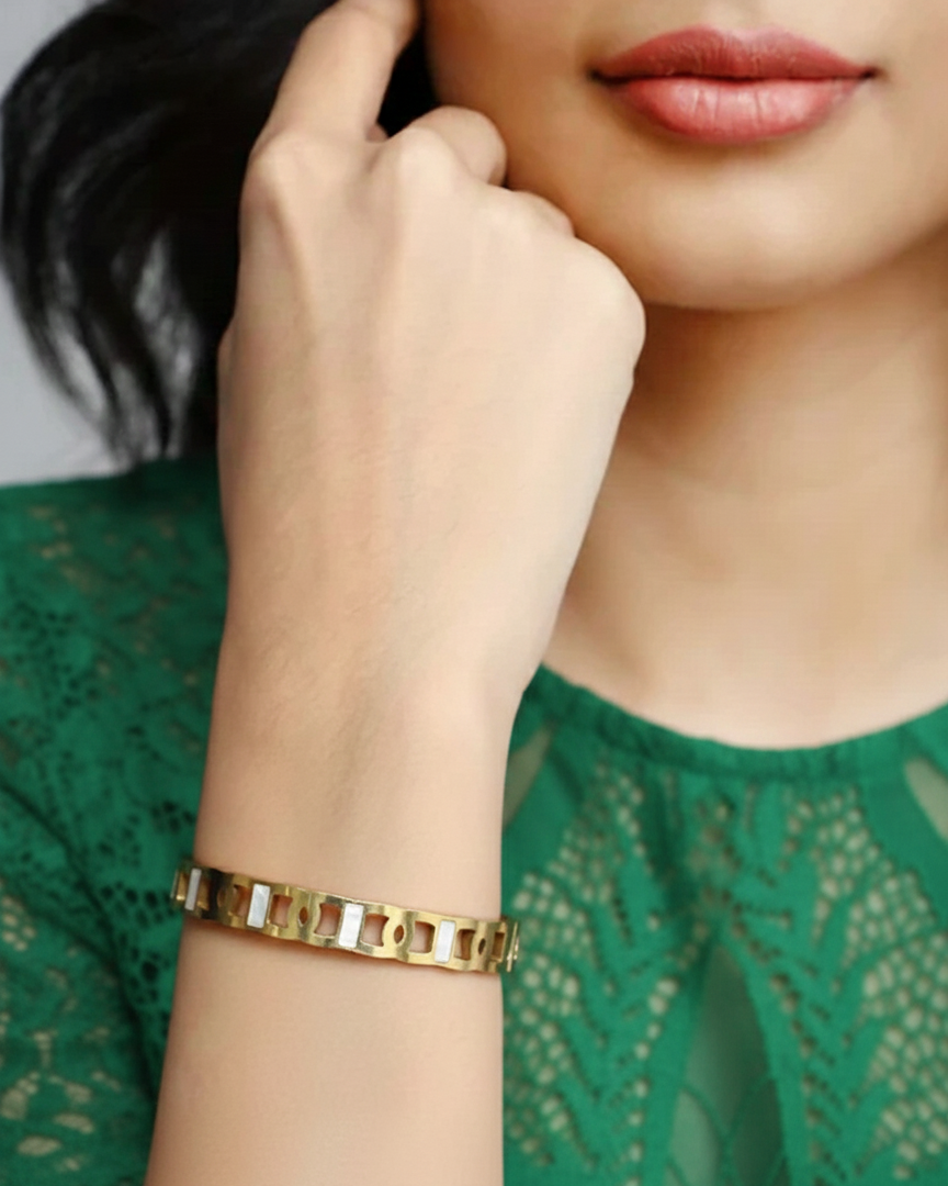 Contemporary Cutout Cuff Bracelet BRC006