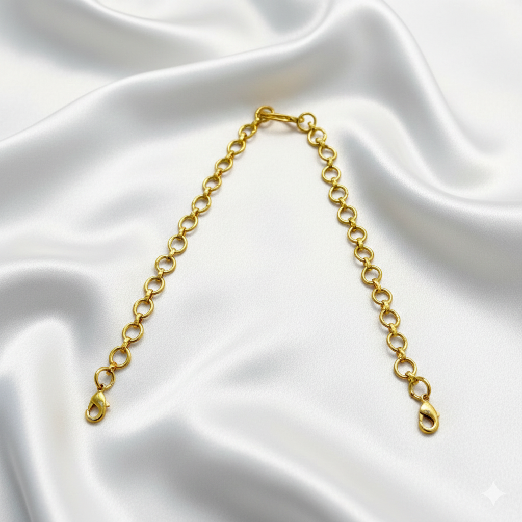 Gold-Toned Kundan Choker Necklace Set with Matching Drop Earring CH010