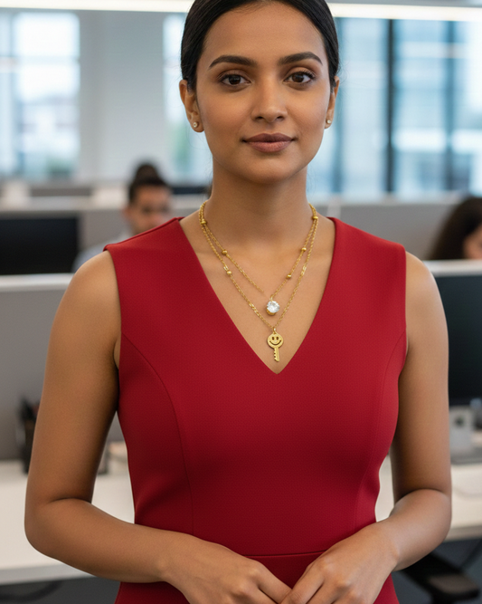 Royal Lock Double Layer Neck-Chain ANTNC009