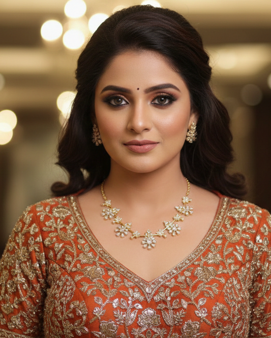 Minimal White Stone Necklace MIN019