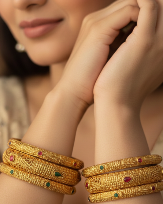 Designer Antique Bangle (6 piece Set) BNG24