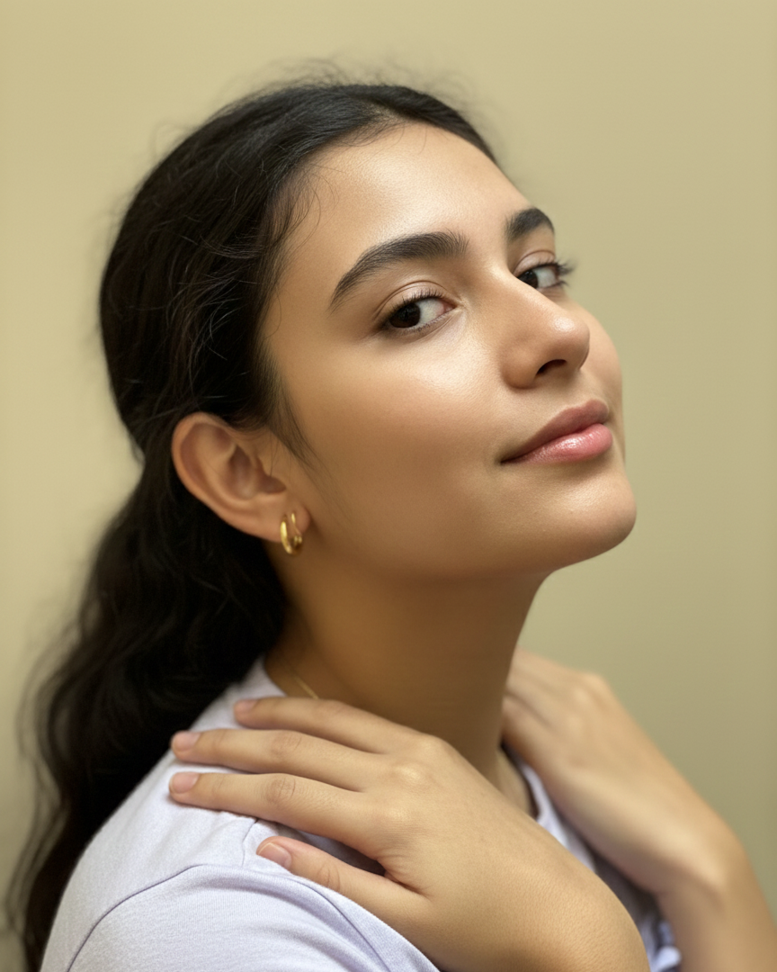 Minimal Gold Spiral Hoop Earrings DFE002