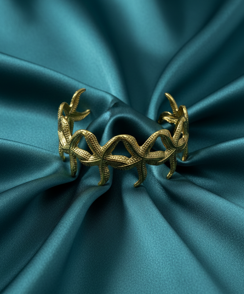 18K Gold Plated Starfish Bracelet BRC021