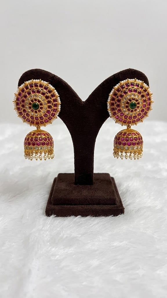Ruby Stone Bridal Jumakhis JMK008