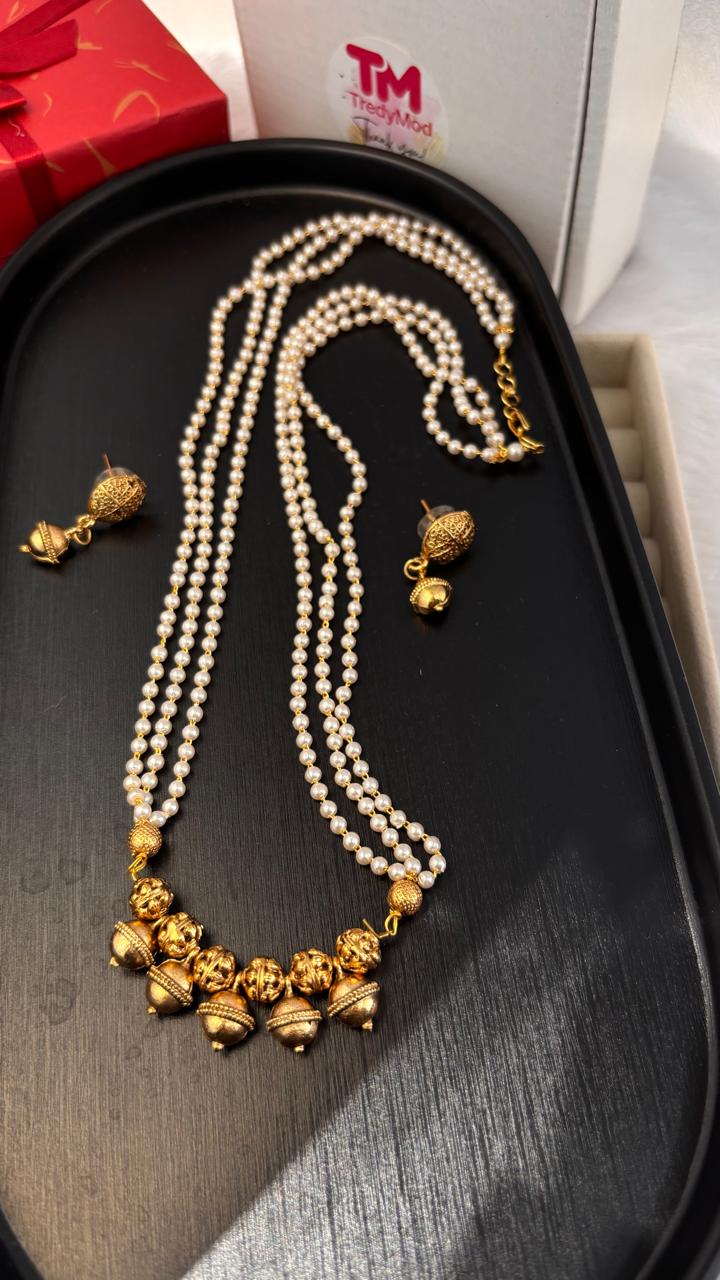 3-layer Pearl Necklace PRL012