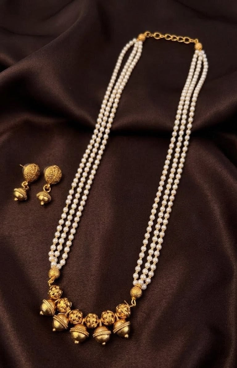 3-layer Pearl Necklace PRL012