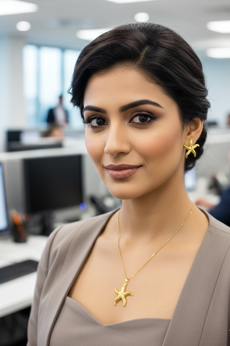 18 K gold necklace set RK003