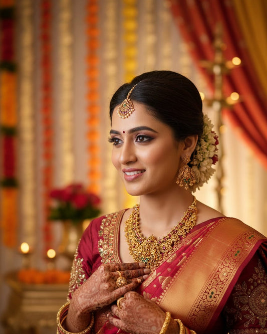 Lord Ganesh Pendant Necklace Set TN010