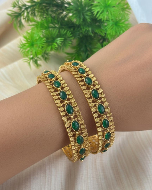 Green Emarald Bangles BNG001
