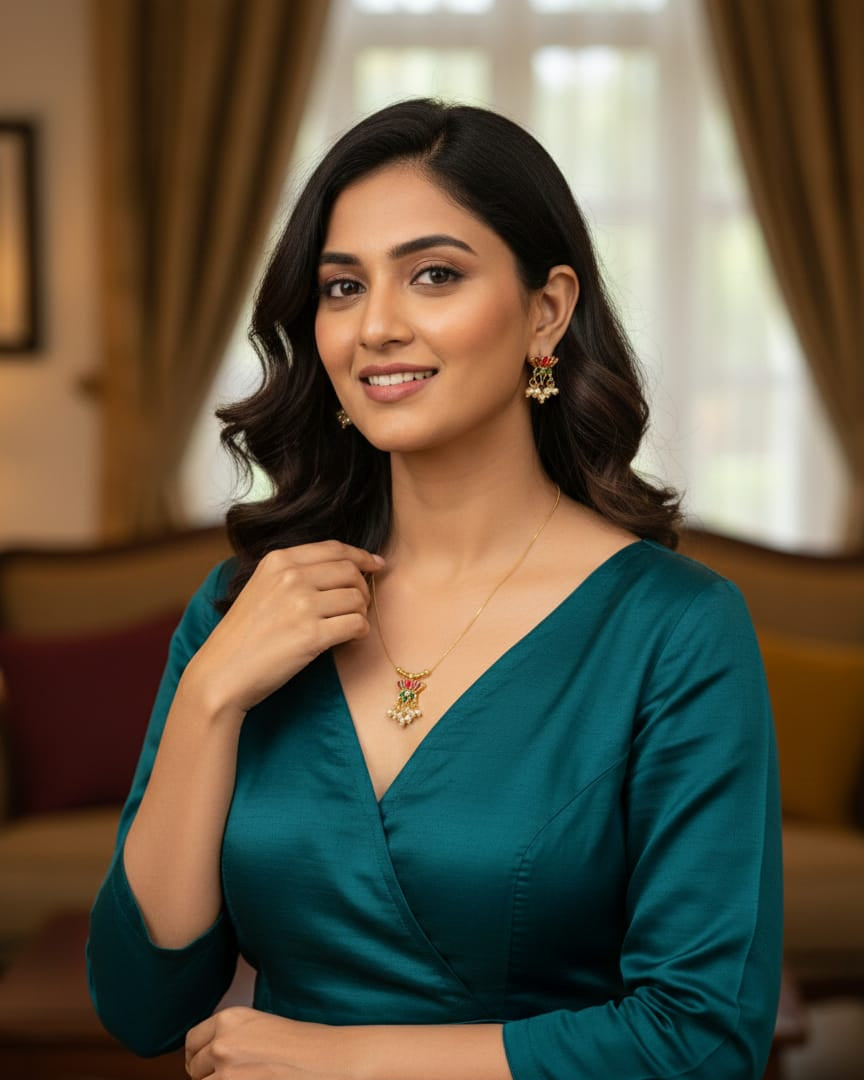 Invisible Lotus Necklace Set MIN018