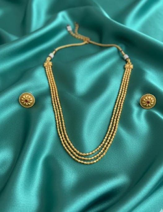 Astadisha Golden Beads Mala LN003