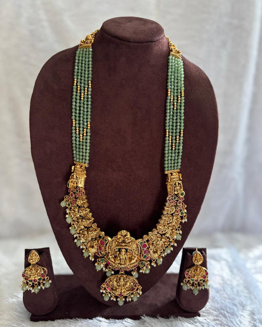 Bridal Temple Long Necklace Set LN004