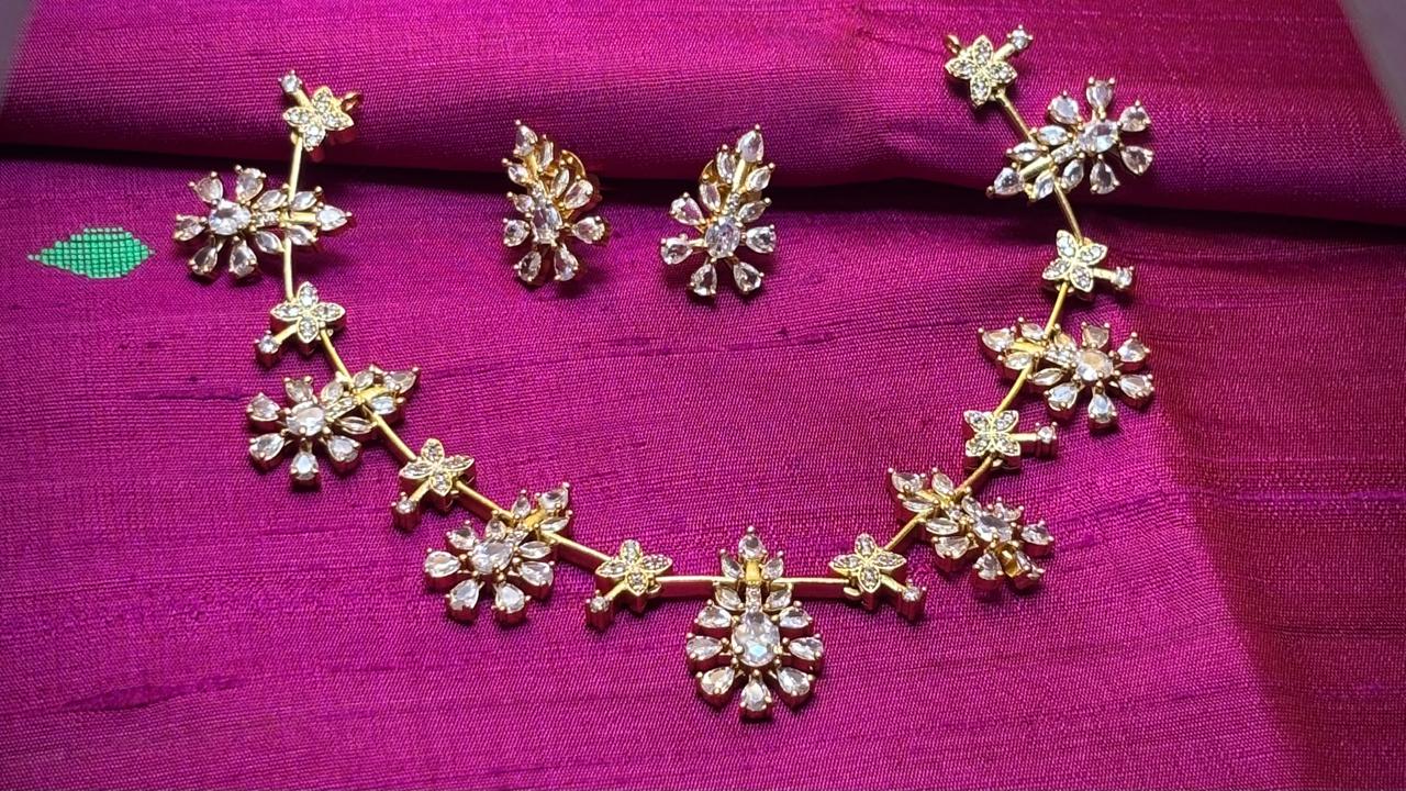 Minimal White Stone Necklace MIN019