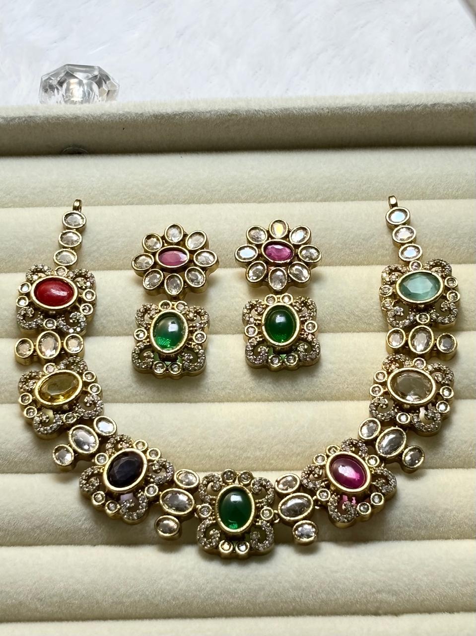Navaratna Victorian Necklace VCT006