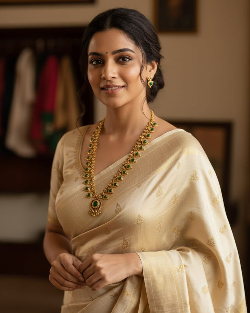 Green Enamel Long Necklace LN006