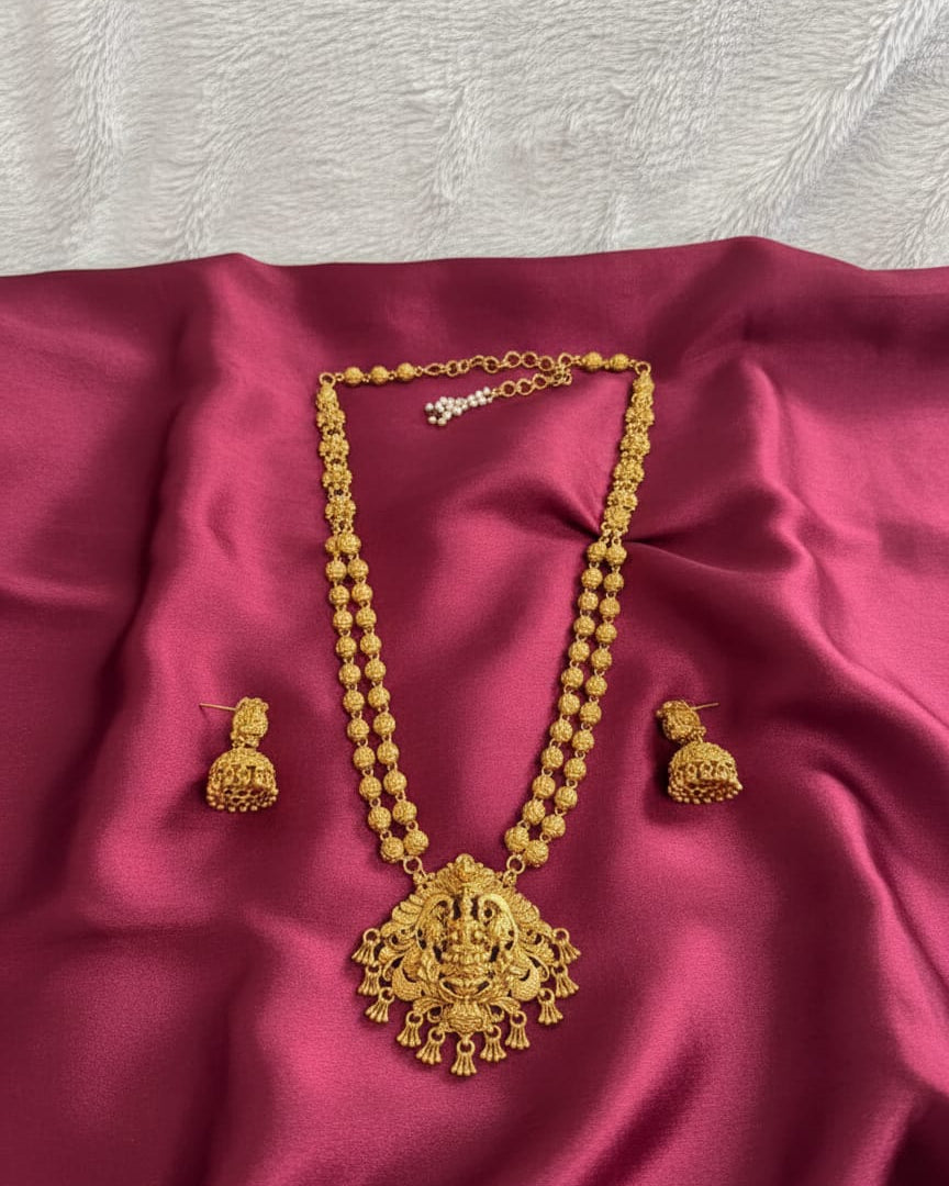 Ethnic Temple Antique Long Necklace Set LN015