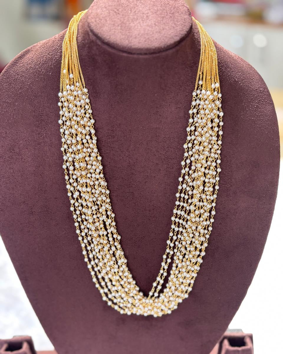 Multi Layered Pearl Mala PRL004