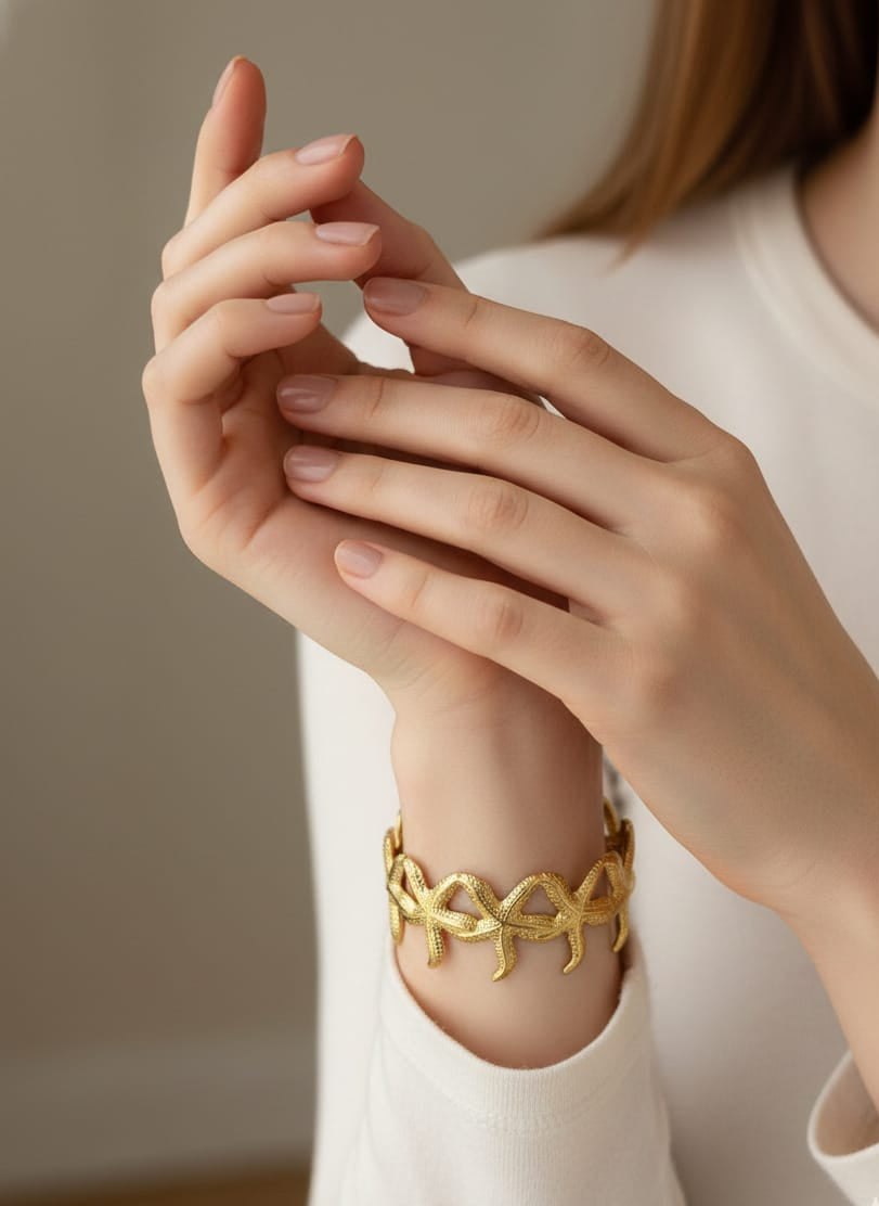 18K Gold Plated Starfish Bracelet BRC021