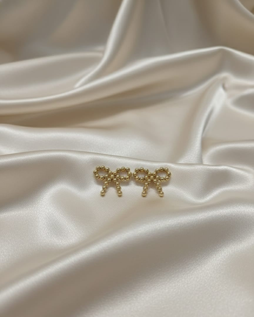 Elegant Bow Accent Studs DFE009