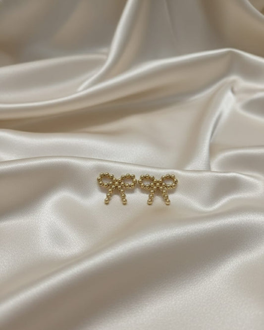 Elegant Bow Accent Studs DFE009