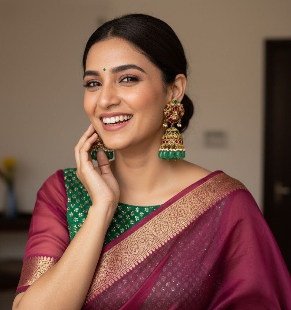 Bridal Real jadau Kundan Jumakha