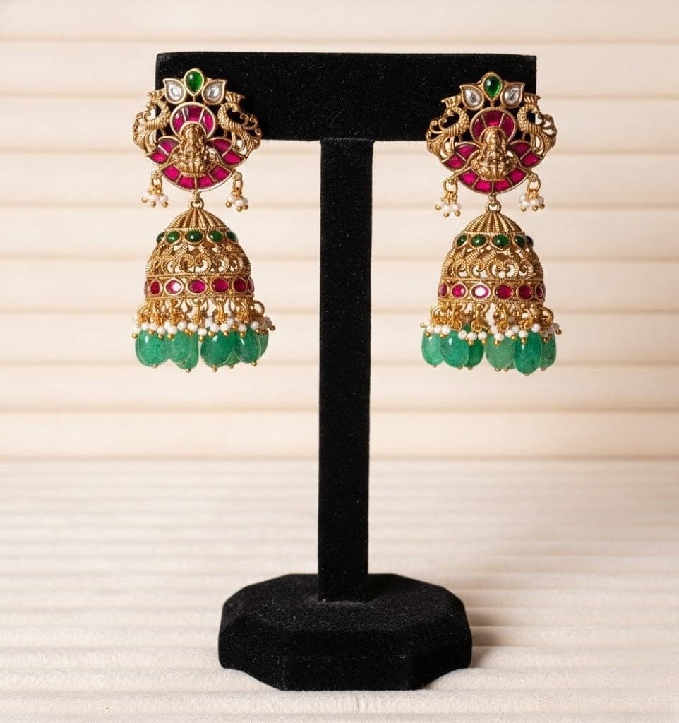 Bridal Real jadau Kundan Jumakha