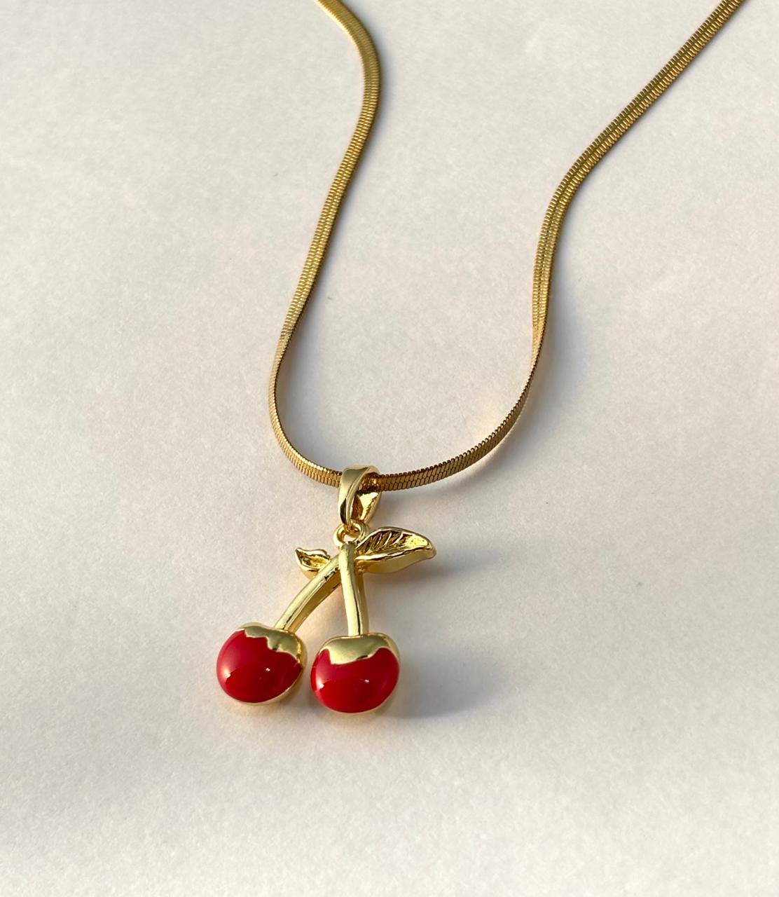 Cherry Bliss Minimal 18K Gold Chain Chain ANTNC012