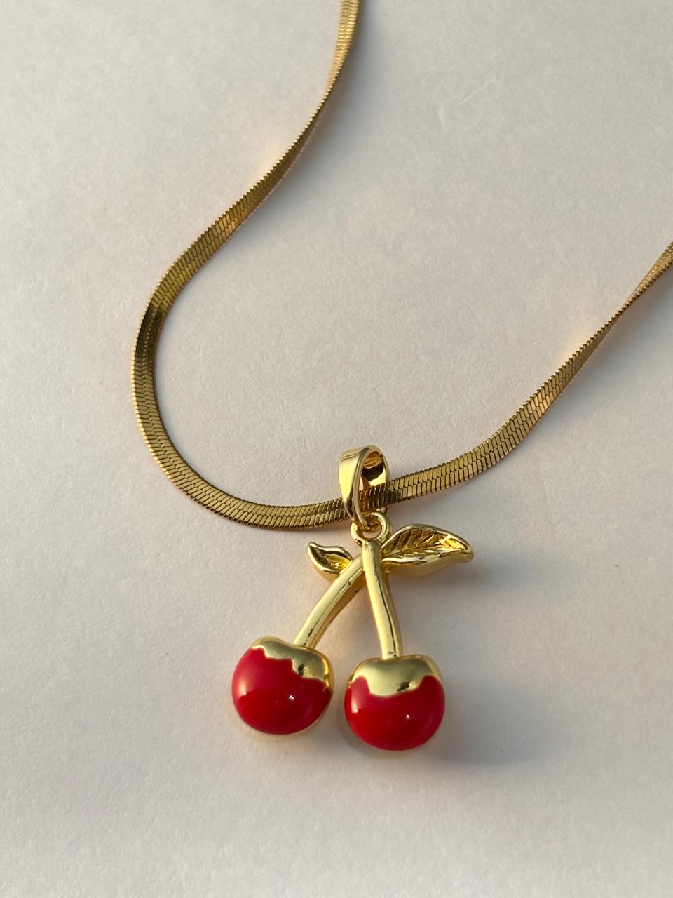 Cherry Bliss Minimal 18K Gold Chain Chain ANTNC012