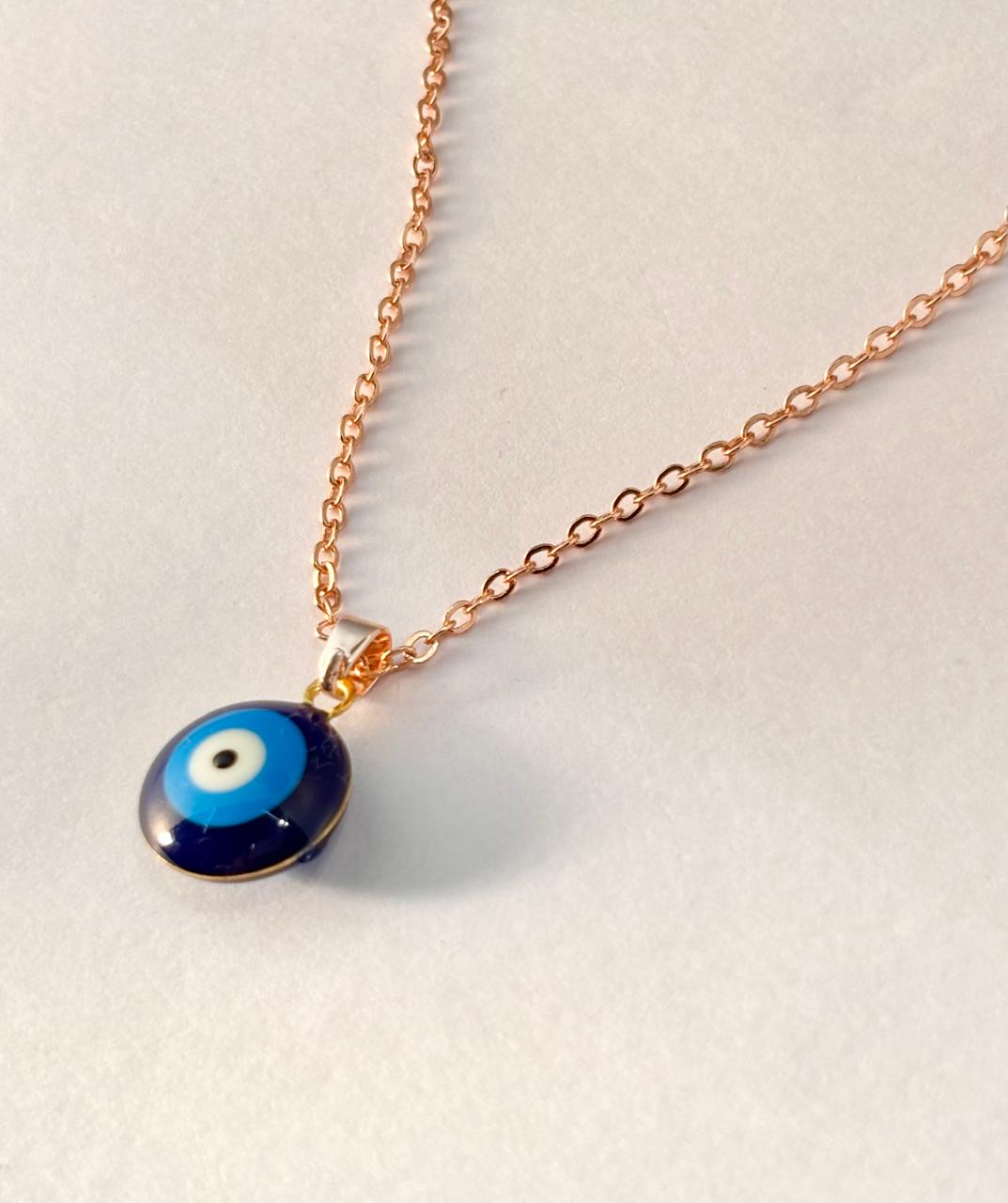 Blue Evil Eye Copper Chain ANTNC013