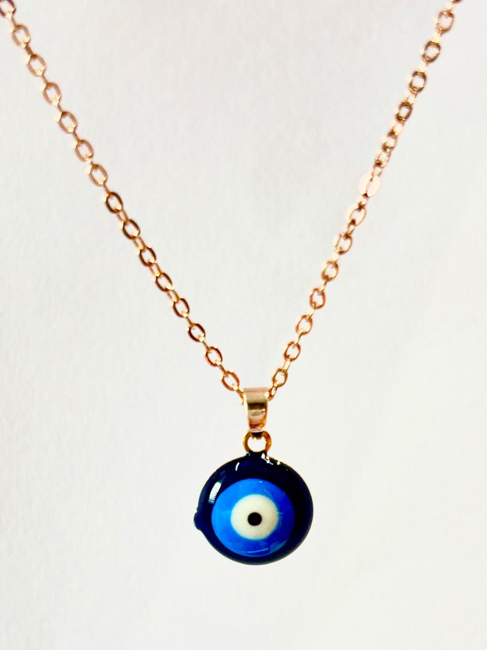 Blue Evil Eye Copper Chain ANTNC013