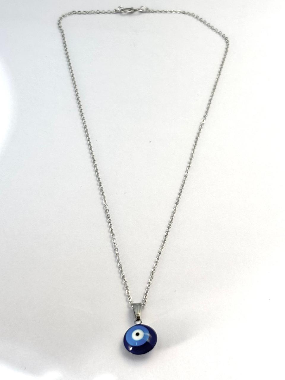 Clasic Evil Eye Silver-Tone Chain ANTNC015
