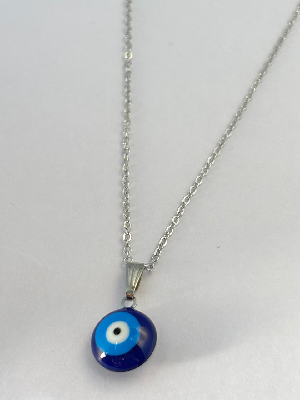 Clasic Evil Eye Silver-Tone Chain ANTNC015