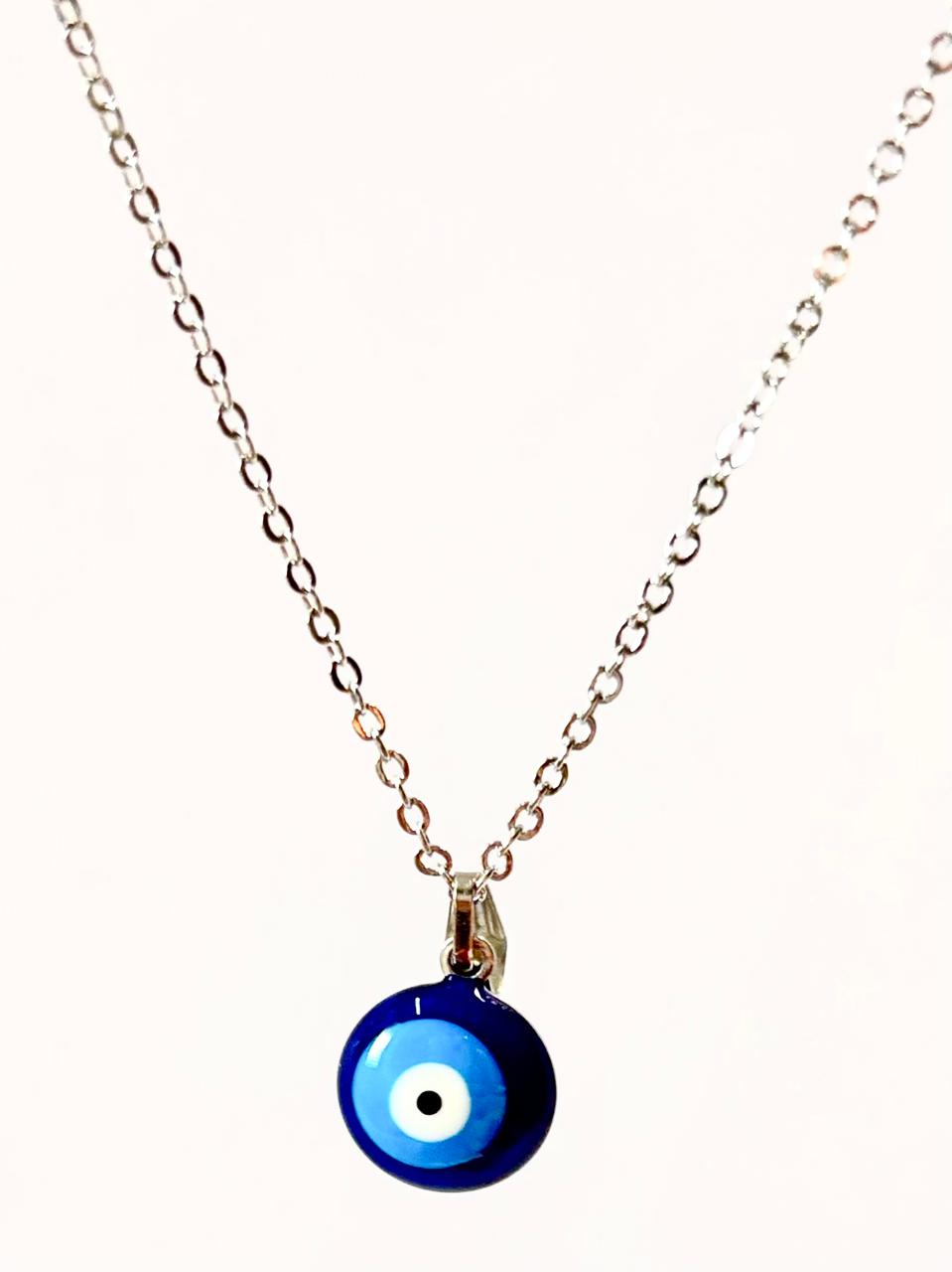 Clasic Evil Eye Silver-Tone Chain ANTNC015