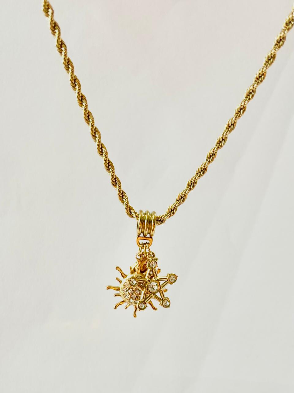 Luxury Cosmic Charm 18K Gold Chain ANTNC017
