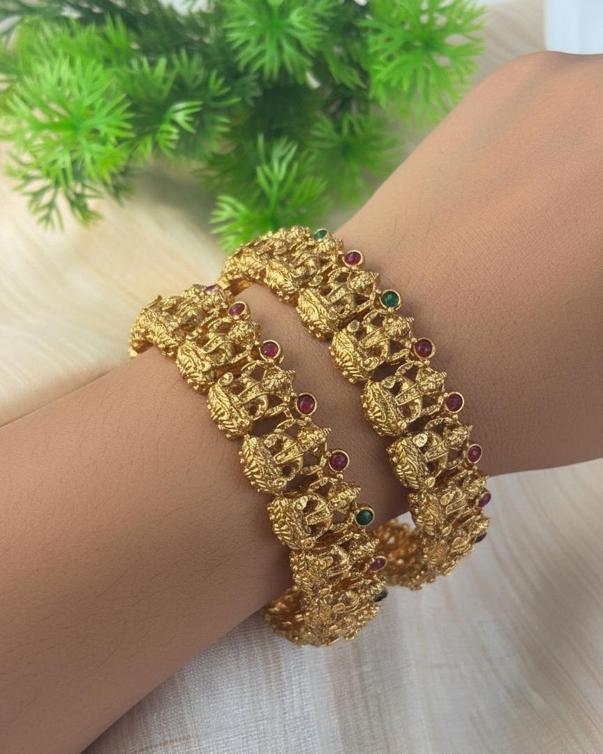 Lakshmi Stone Studded Bangles (set of 2 piece) BNG022