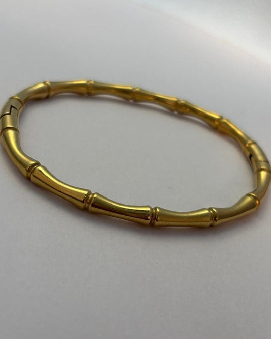 Modern Gold Bamboo Bracelet BRC016