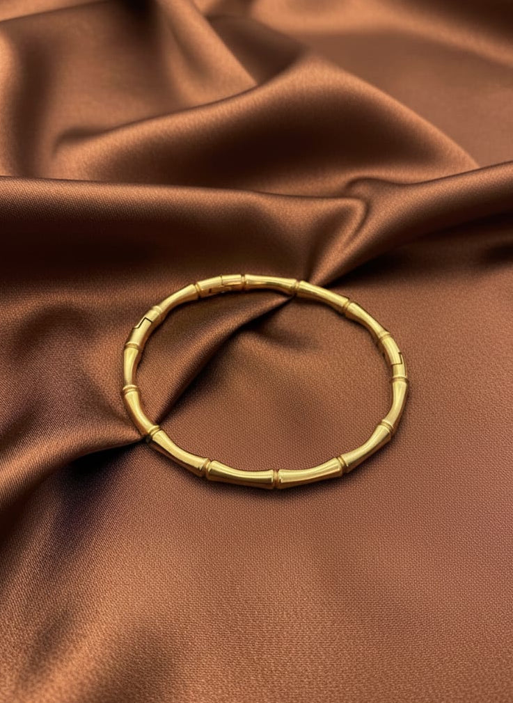 Modern Gold Bamboo Bracelet BRC016