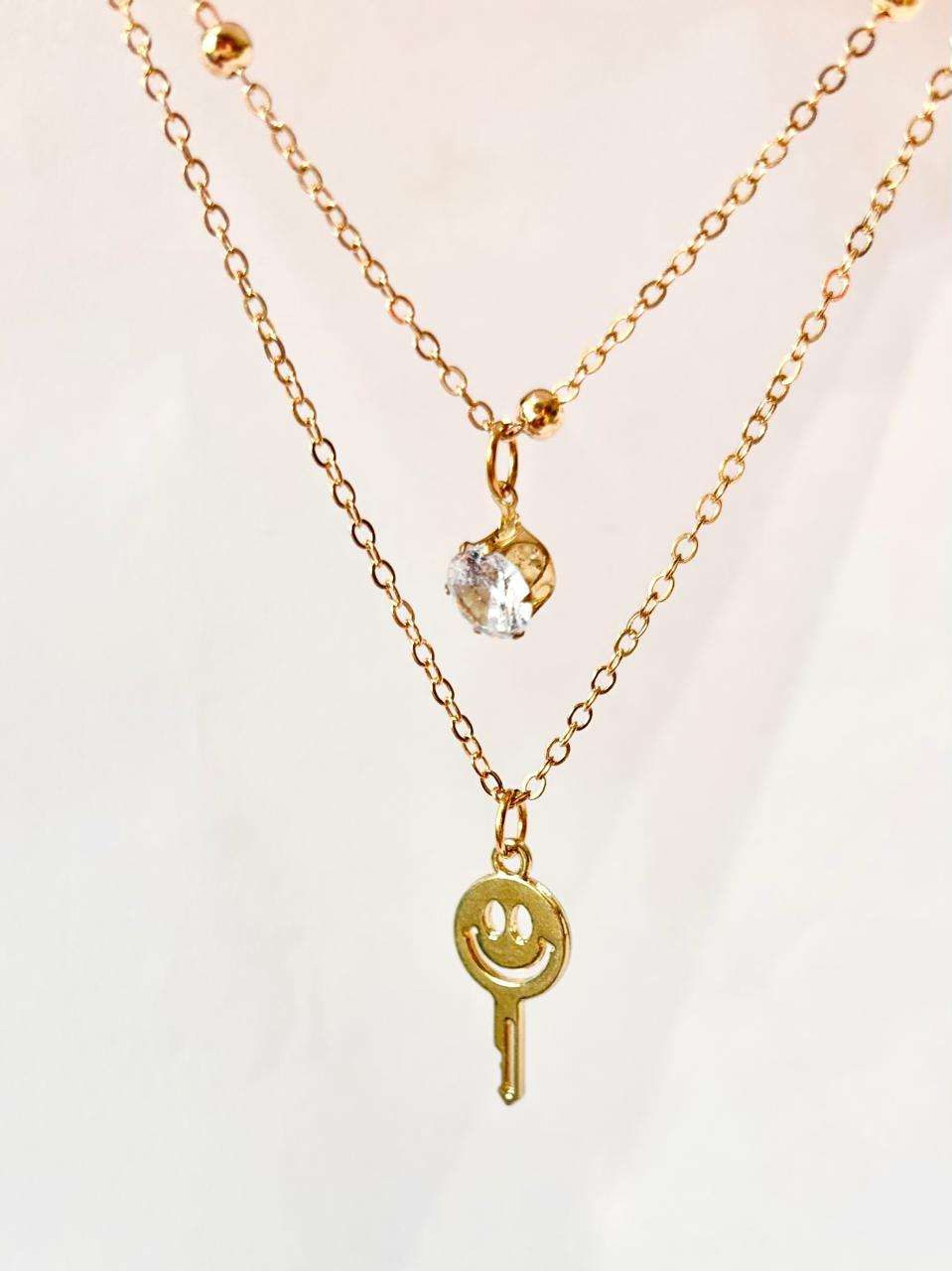 Royal Lock Double Layer Neck-Chain ANTNC009